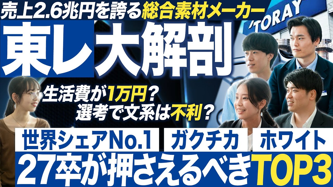 【東レ】27卒必見の人気総合素材メーカーを徹底解剖｜MEICARI就活Vol.1253