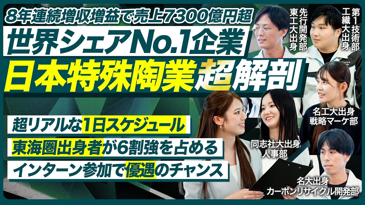 【世界シェアNo.1】新規事業に挑み続ける日本特殊陶業を徹底解剖【28卒】